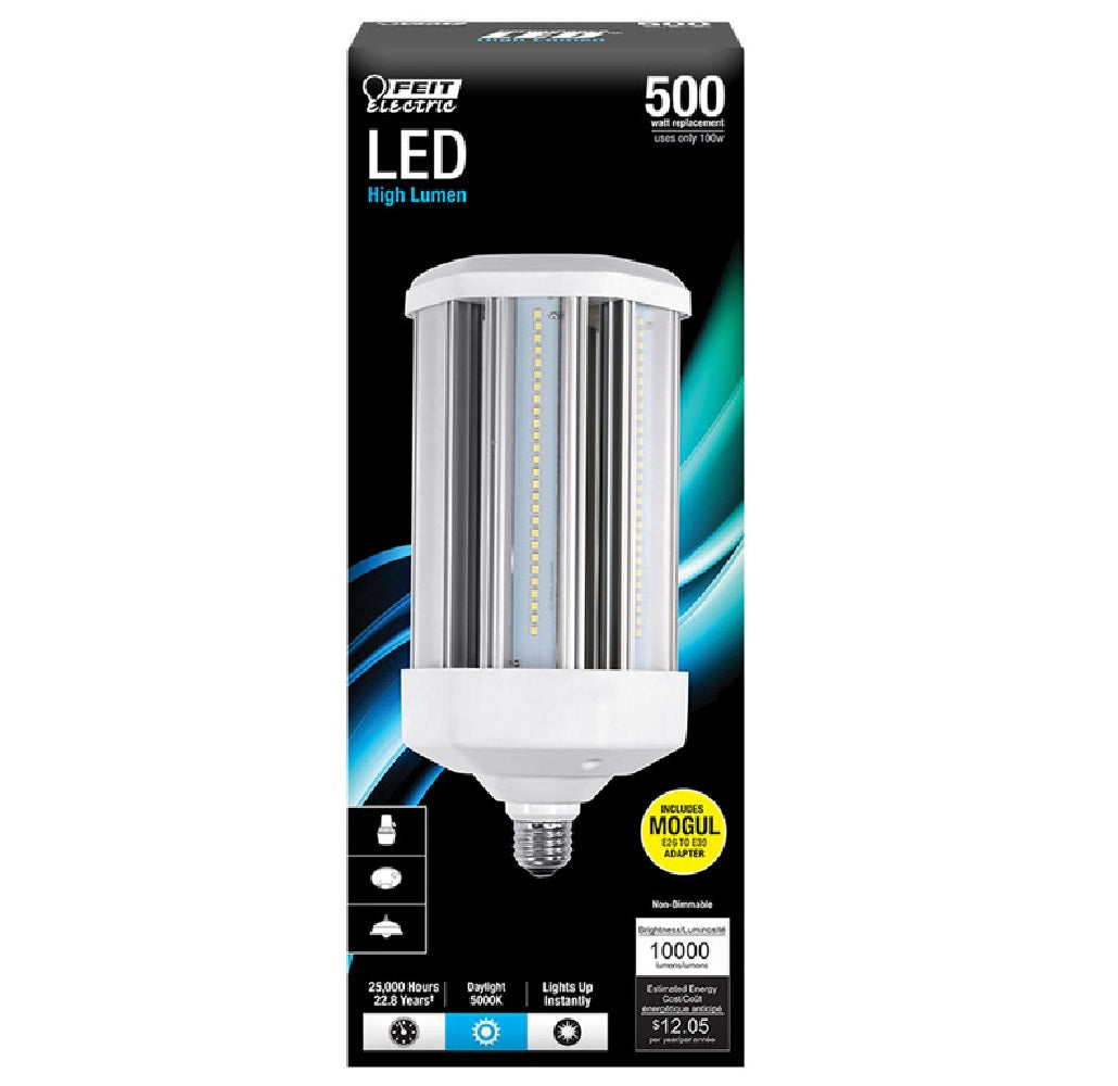 Feit Electric C10000/5K/LEDG2 Specialty LED Bulb, Clear, 100 Watts