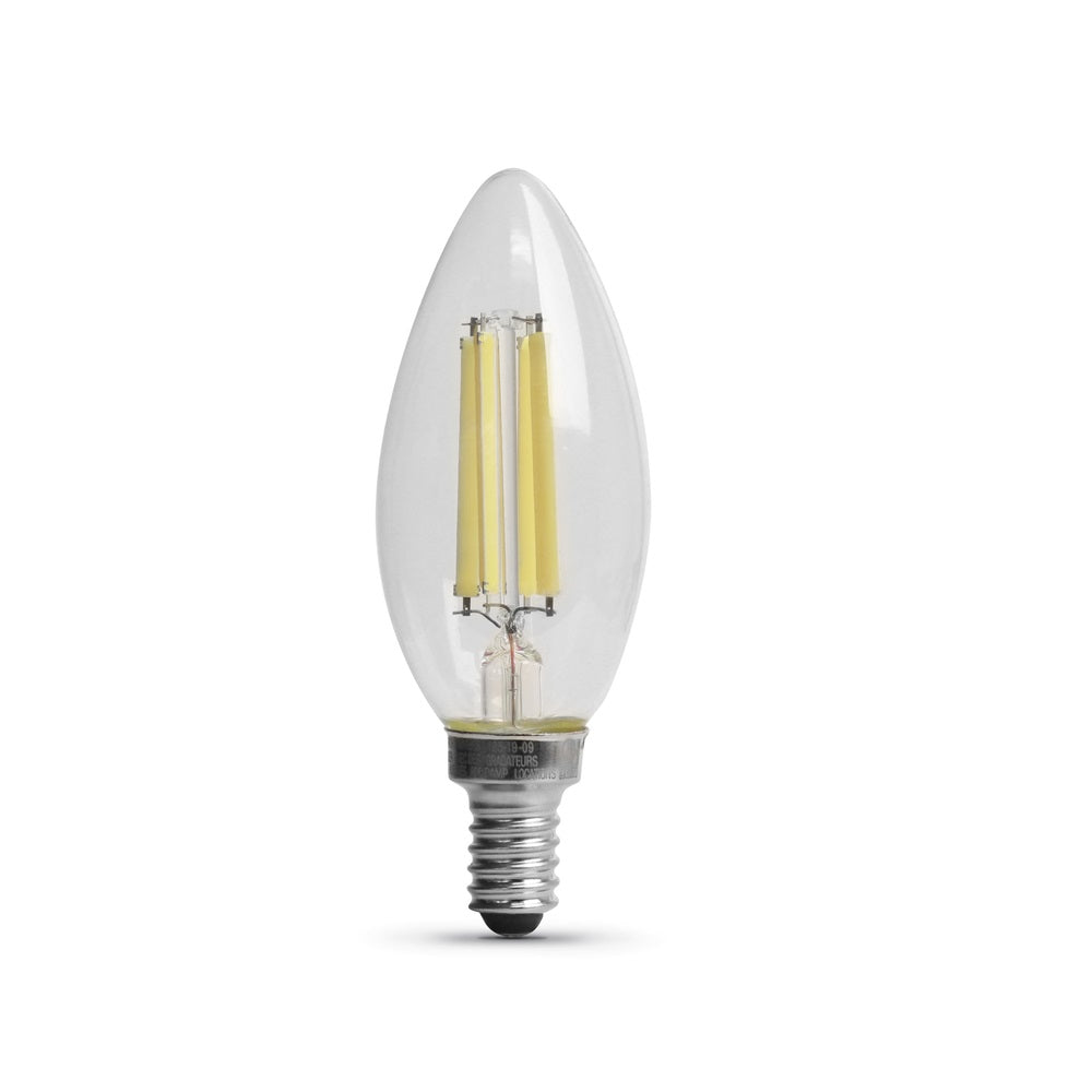 Feit Electric CTC100927CAFIL2 Blunt Tip Filament LED Bulb, 10 Watts, 120 Volt