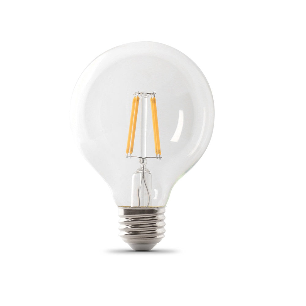 Feit Electric G25100950CAFIL3 Filament LED Bulb, 12 Watts, 120 Volt