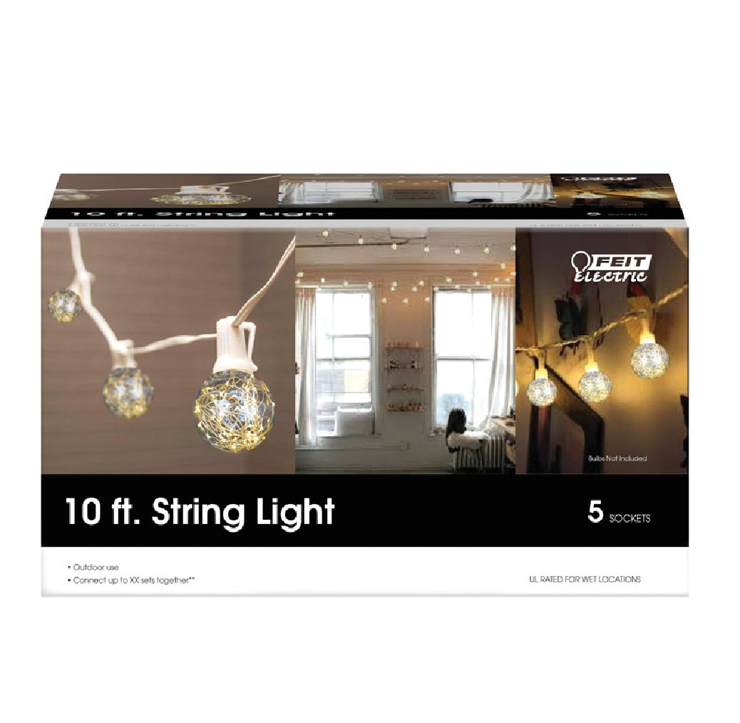 Feit Electric 72102 LED String Light, Clear, 10' L