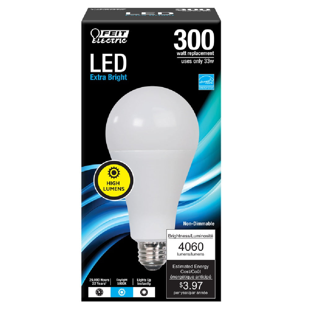 Feit Electric OM300/850/LED A21 E26 LED Bulb, Daylight