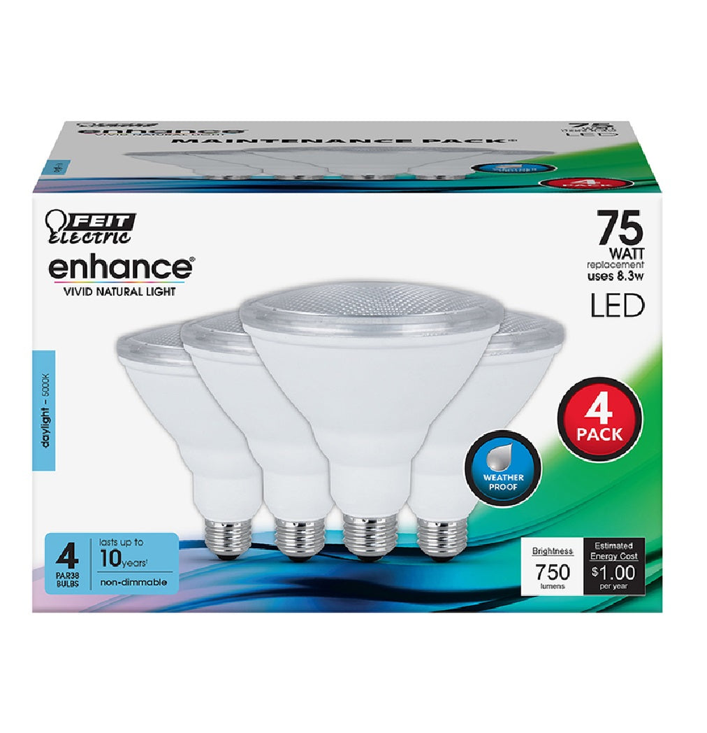 Feit Electric PAR38950CA10K4P Enhance Non-Dimmable LED Bulb, 8.3 W