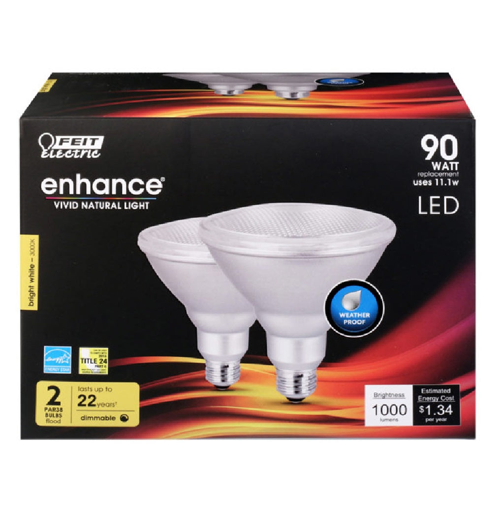 Feit Electric PAR38DM/930CA/2 Enhance Dimmable LED Bulb, 11.1 W