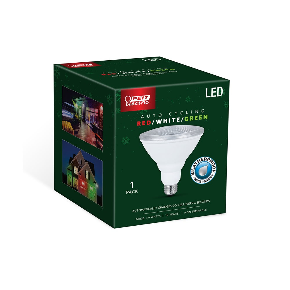 Feit Electric PAR38/RGW/CA. PAR 38 LED Bulb, 6 Watts, 120 Volt