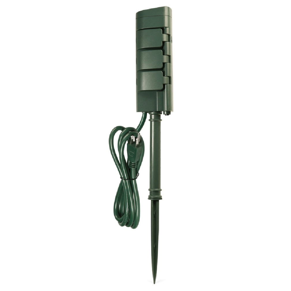 Feit Electric PLUGWIFISTKWP Smart Outlet Stake With WiFi, Green