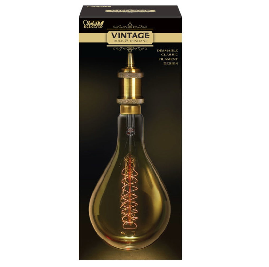 Feit Electric PN/BB/BZ/PS52 Vintage Incandescent Bulb & Pendant, 60 W