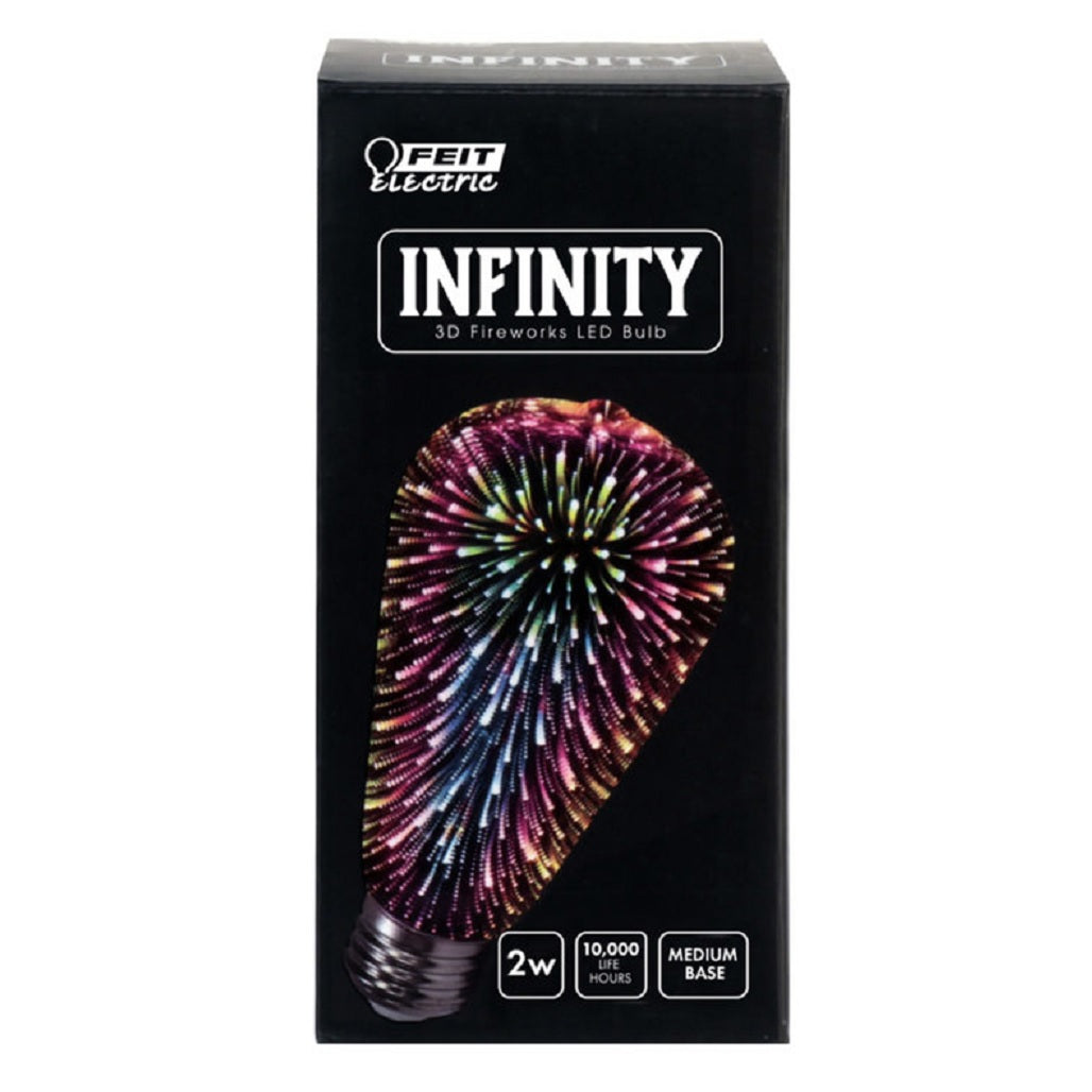 Feit Electric ST19/PRISM/LED Infinity 3D Fireworks Effect LED Bulb, 2 W