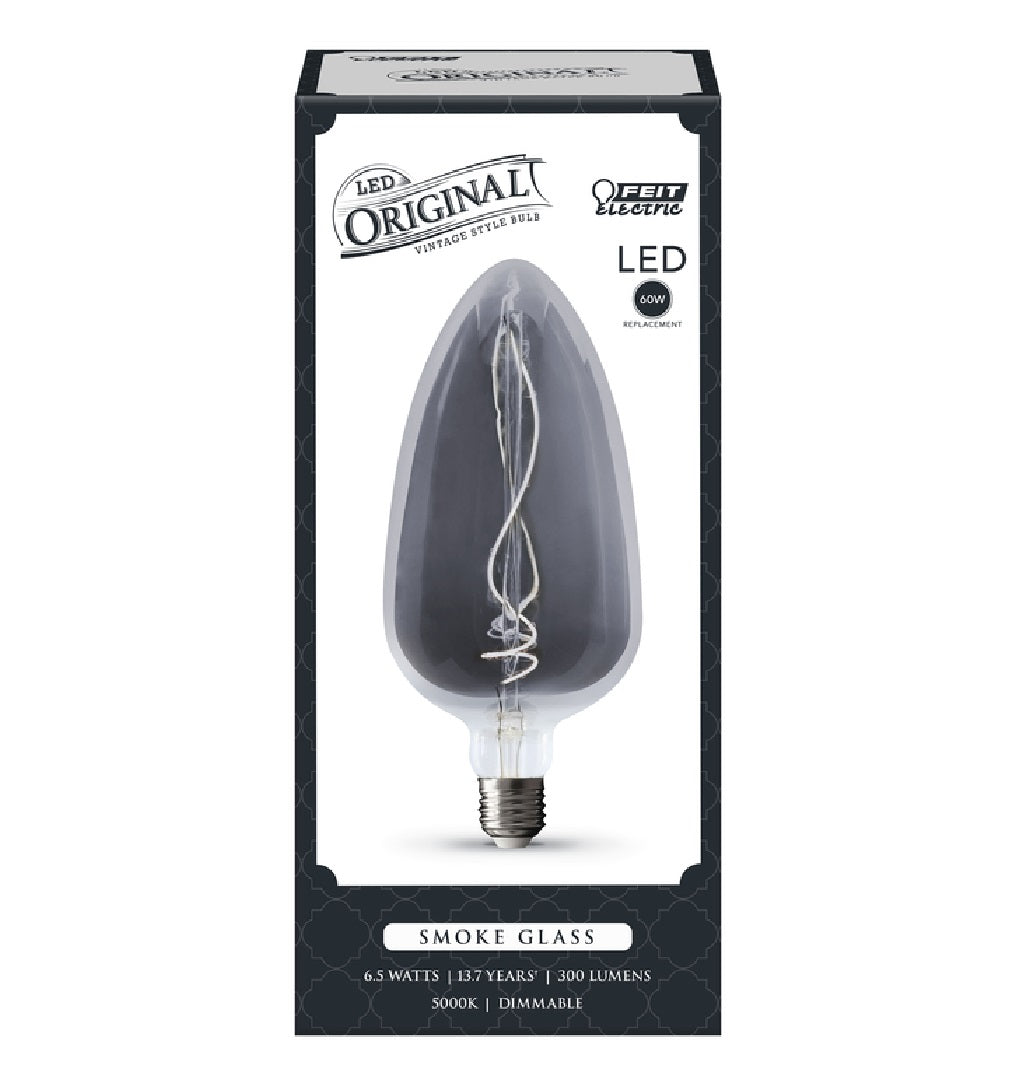 Feit Electric TD/7/SMK/FIL Original Vintage Tear Drop Filament LED Bulb