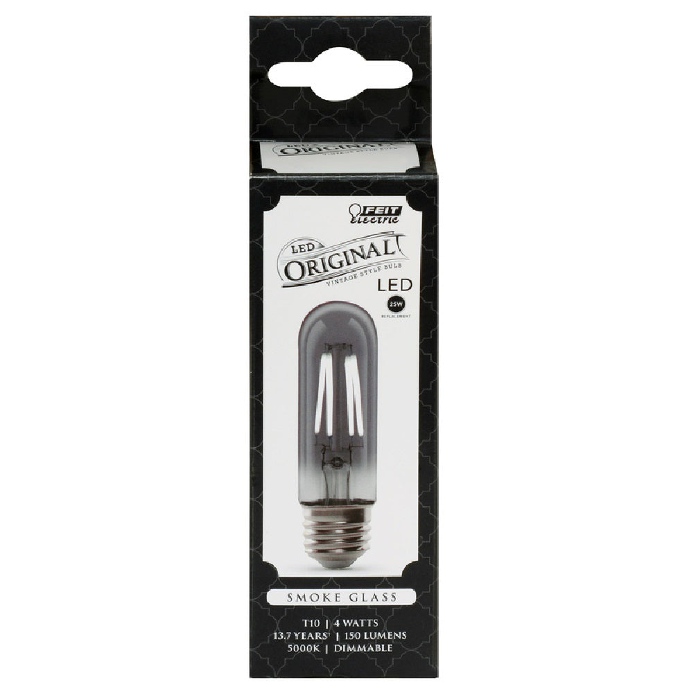 Feit Electric T10/SMK/VG/LED Original Vintage T10 Filament LED Bulb, 4 W
