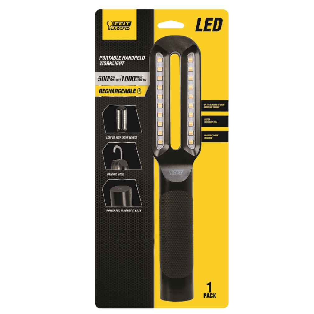 Feit Electric WORK500/1000BAT Rechargeable LED Work Light, Black