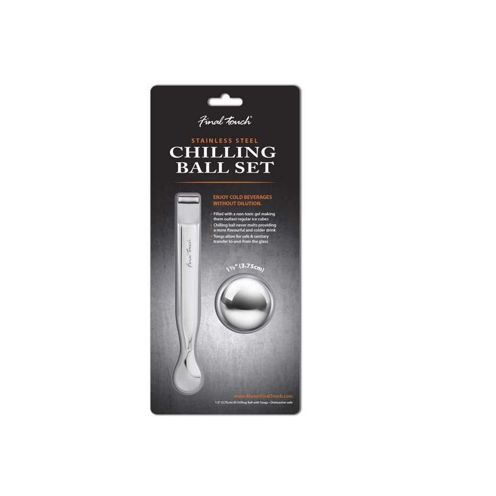 Final Touch FTA7022 Chilling Ball Set, Silver, Stainless Steel