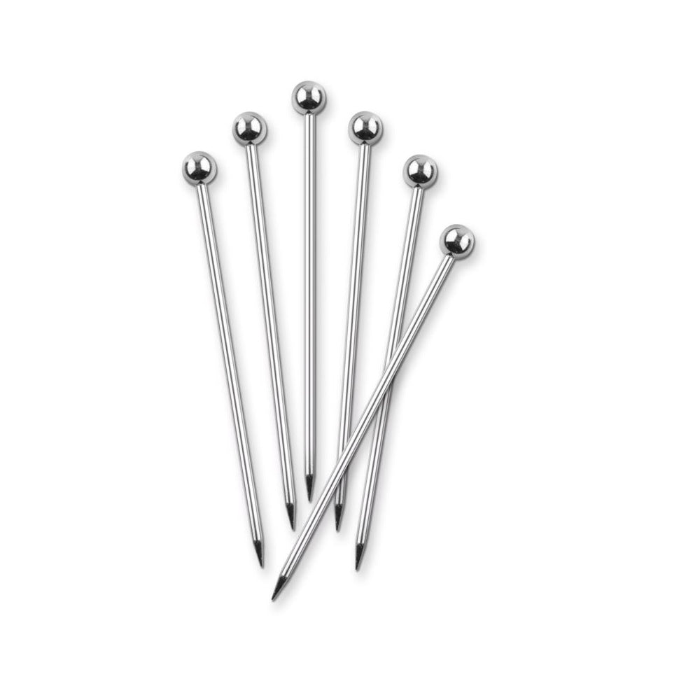Final Touch FTA7307-15 Cocktail Picks, Silver, Stainless Steel