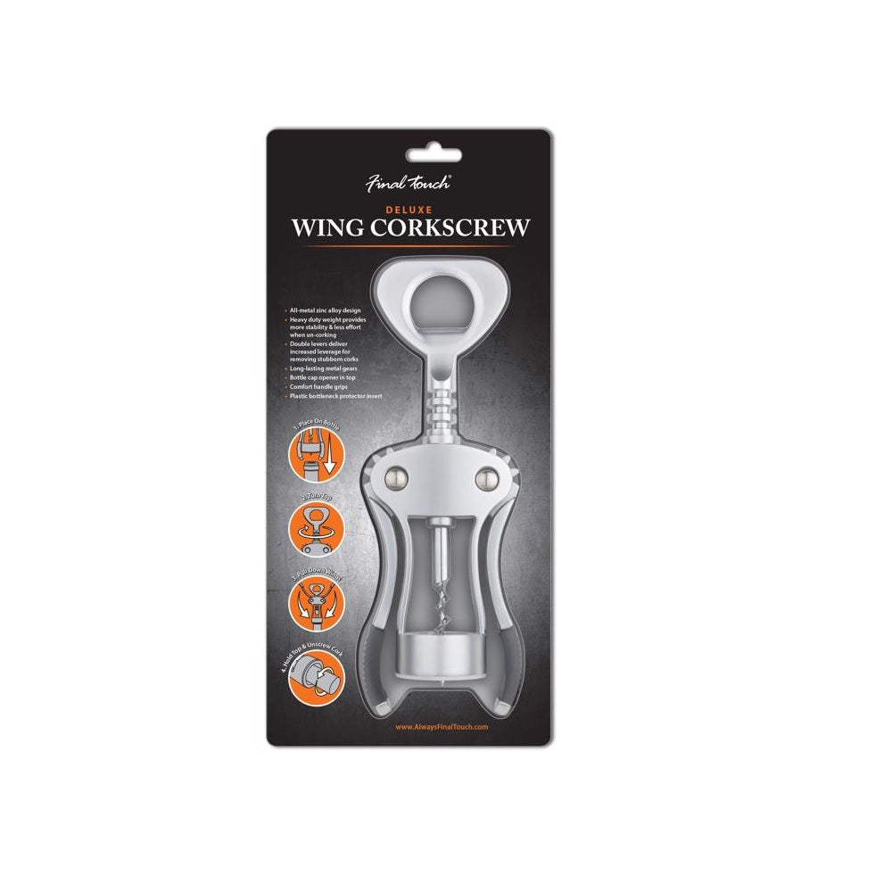 Final Touch FTA7101 Corkscrew, Zinc Alloy