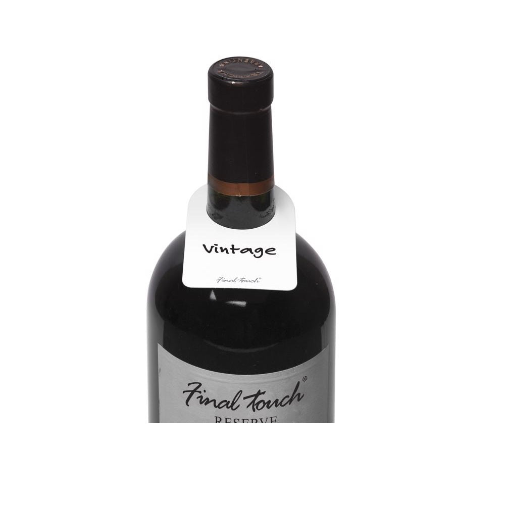 Final Touch FTA7001 Wine Tags, White