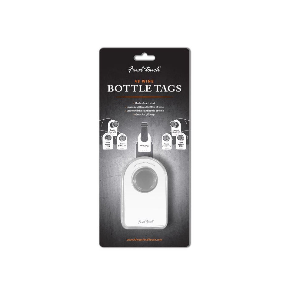 Final Touch FTA7001 Wine Tags, White