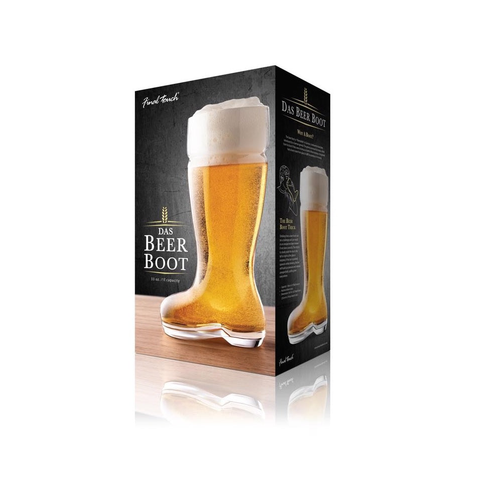 Final Touch GG5001 Boot Beer Glass, 33 Oz Capacity