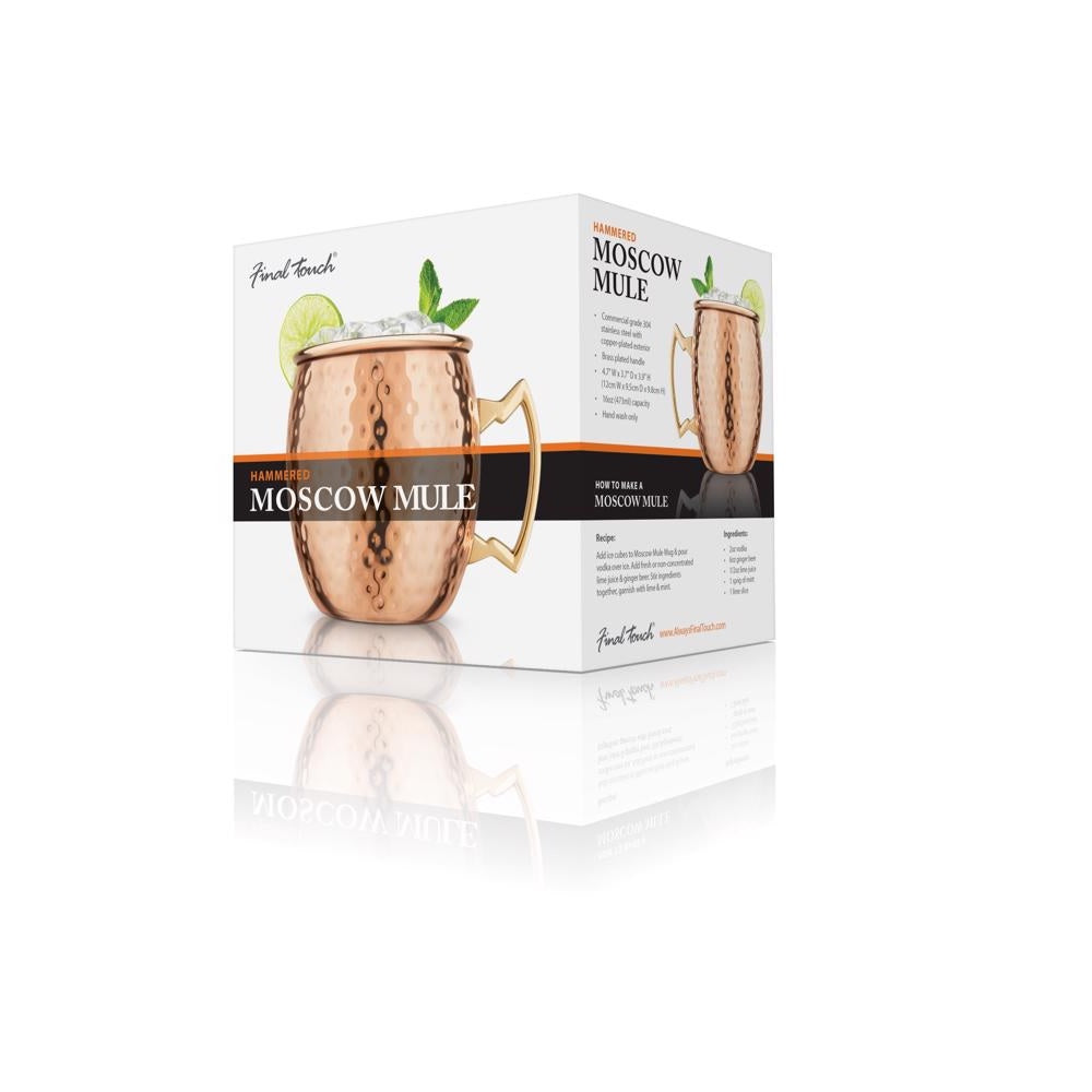 Final Touch MM490 Moscow Mule Mug, 16 Oz Capacity