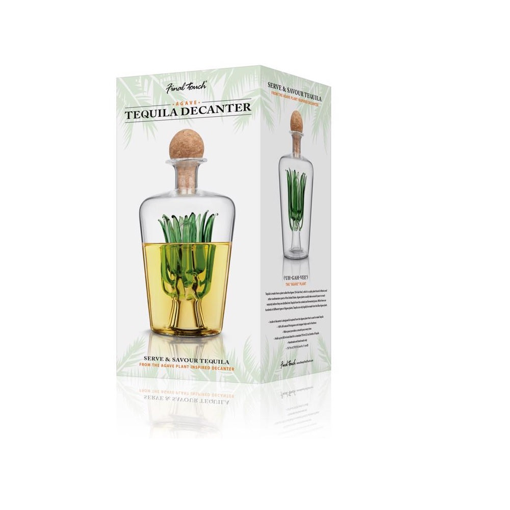 Final Touch TQ5301 Tequila Decanter, 28.7 Oz Capacity