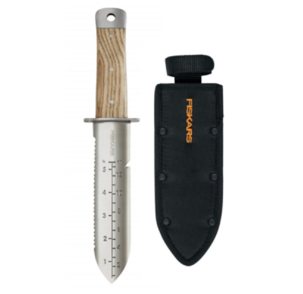 Fiskars 370880-1001 Hori Hori Horticulture Garden Knife, Wood