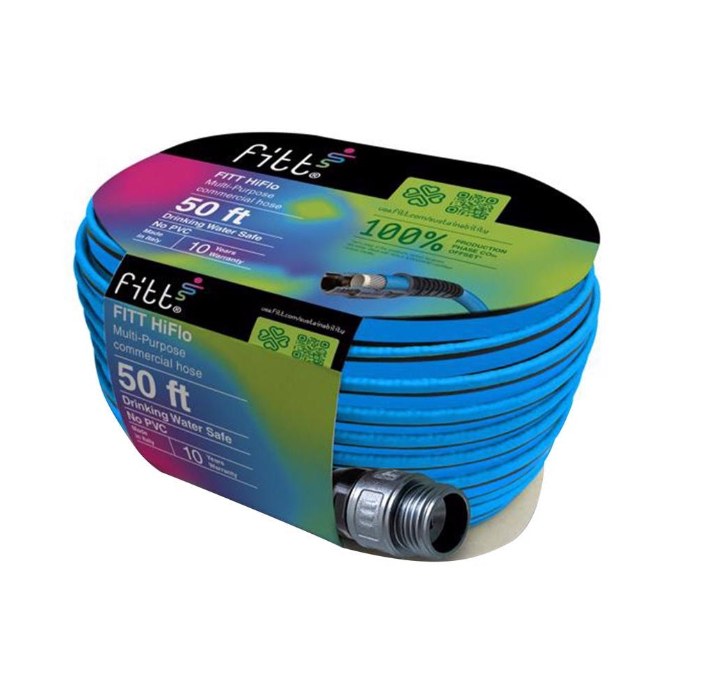 Fitt FFH51250 HiFlo Lightweight Garden Hose, Hybrid Polymer, 50 Ft