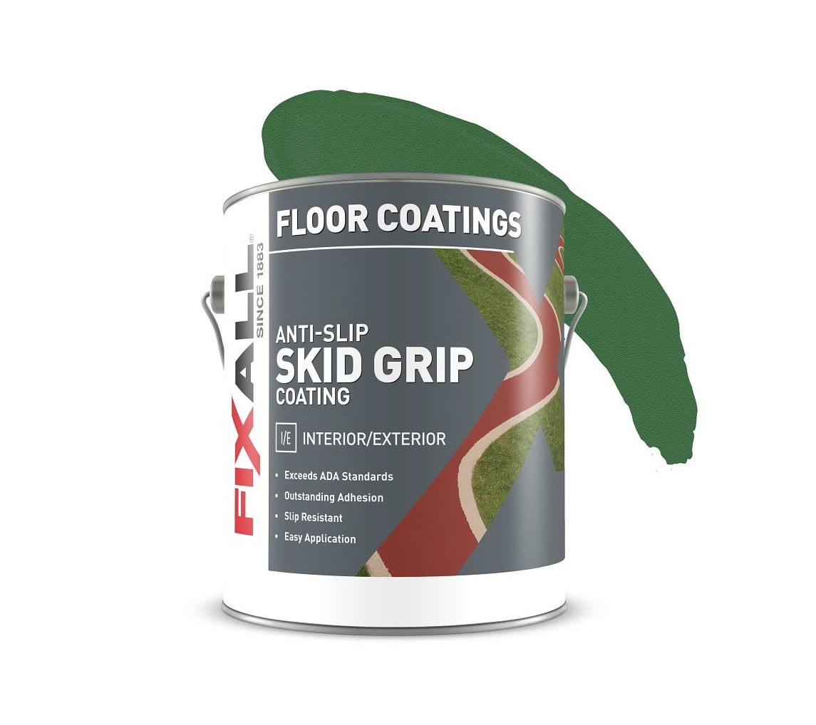 FixALL F06555-1-E Skid Grip Anti-Slip Coating, Flat, Emerald