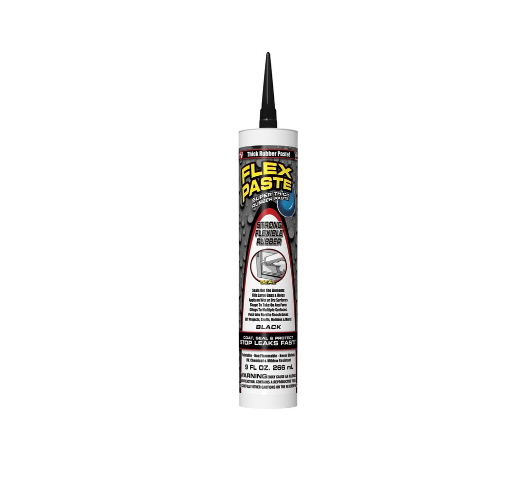 Flex Paste PFSBLKR10 Super Thick Rubber Paste, Black, 9 Oz