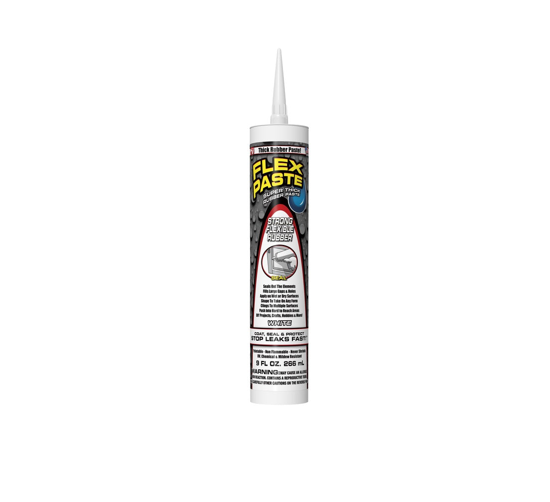 Flex Paste PFSWHTR10 Super Thick Rubber Paste, White, 9 oz