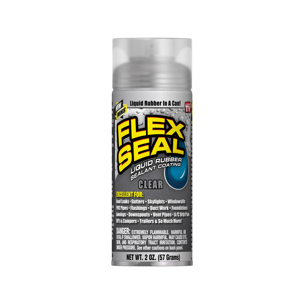 Flex Seal FSCLRMINI Mini Clear Rubber Spray Sealant, 2 oz