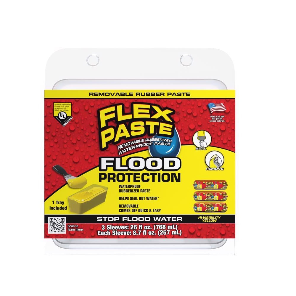 Flex Seal RPSYELR32 FLOOD Protection Rubber Coating, 26 Ounce