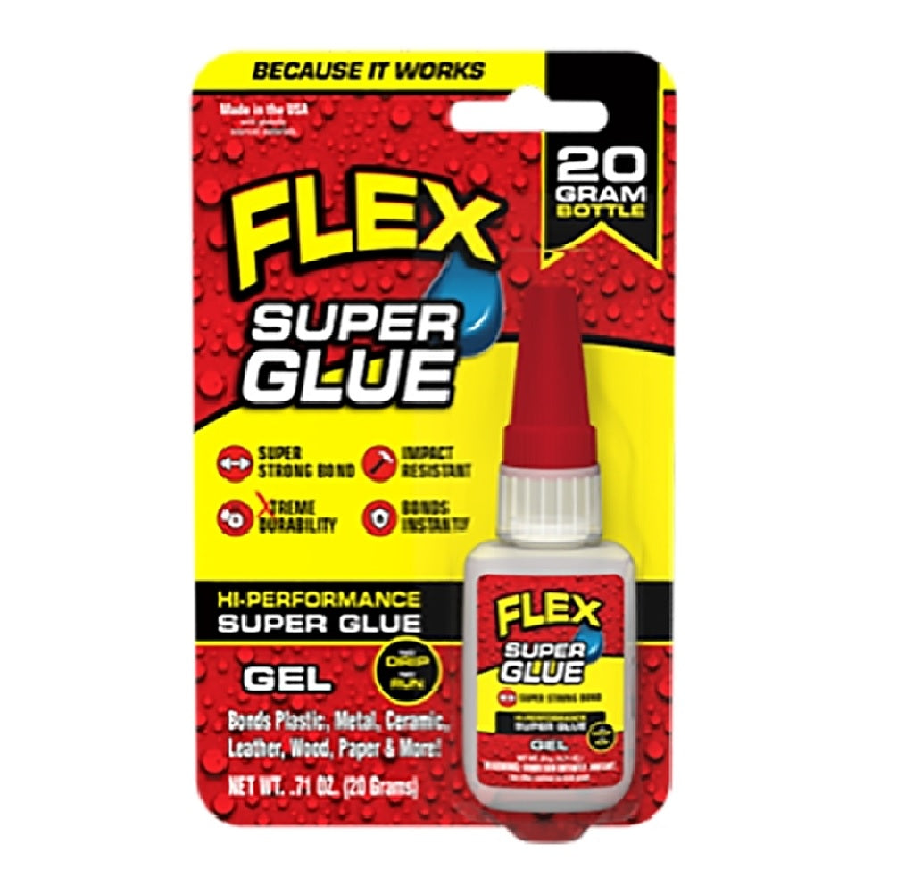 Flex Seal SGGELB20 High Performance Super Glue, Clear