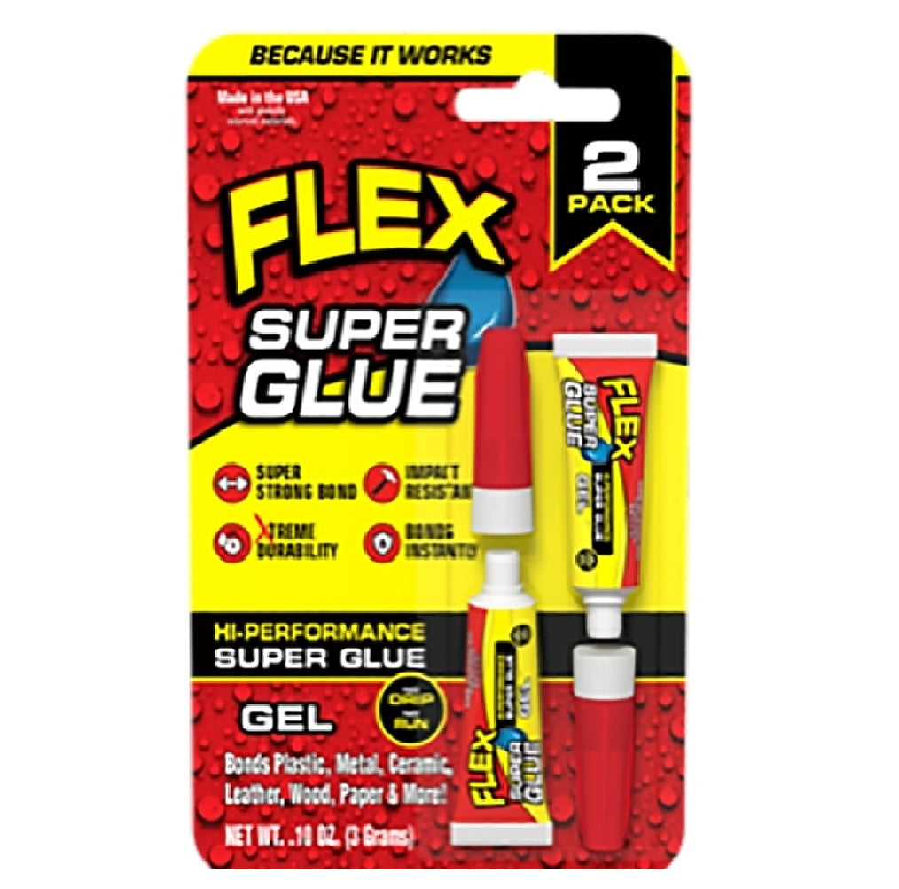 Flex Seal SGGEL2X3 High Performance Super Glue, Clear