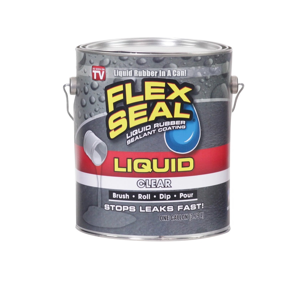 Flex Seal US855CLR01-2 Liquid Rubber Sealant Coating, Clear, 1 Gallon