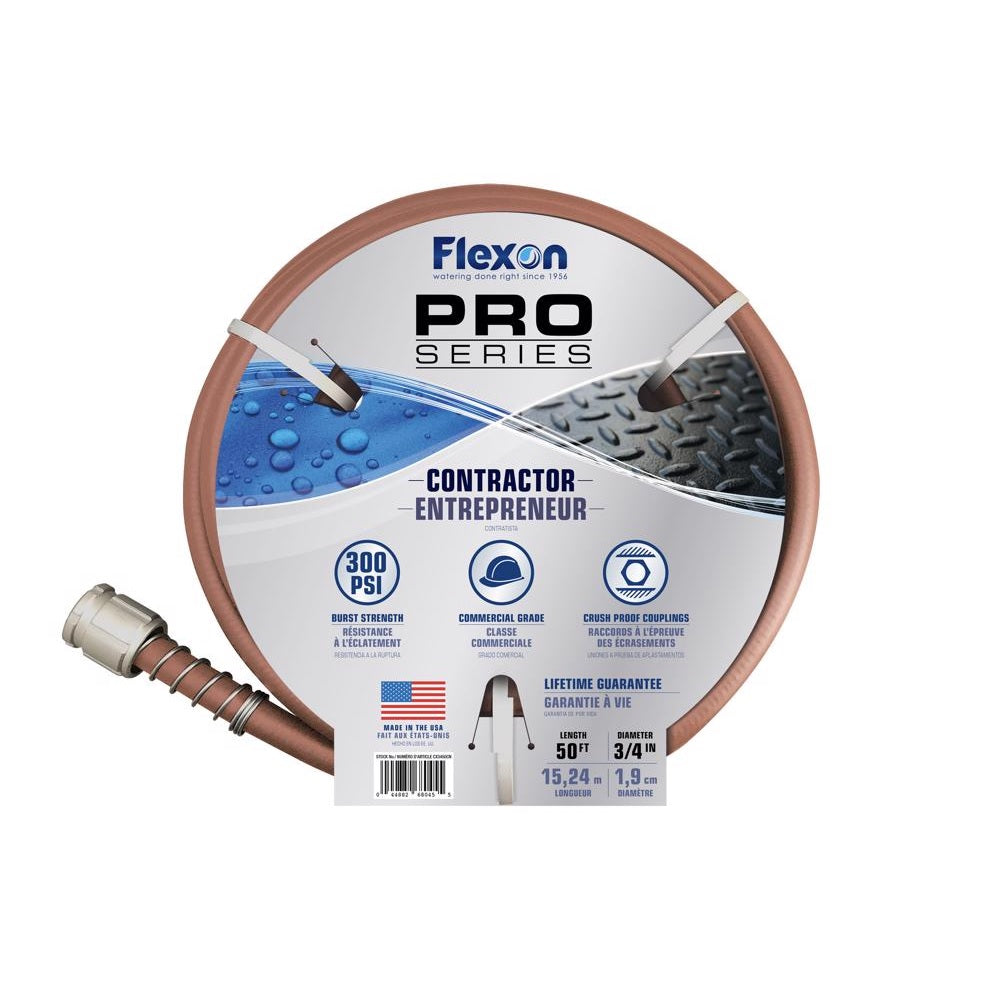 Flexon CX3450ACE Pro Series Contractor Grade Hose, 3/4 Inch x 50 Feet