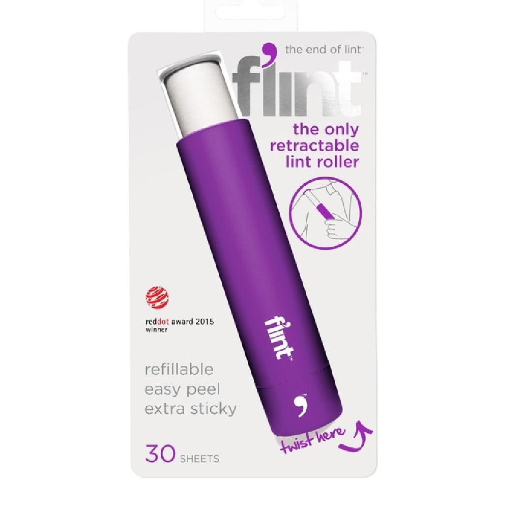 Flint FLD008BH-TP-US Lint Roller Paper, Purple