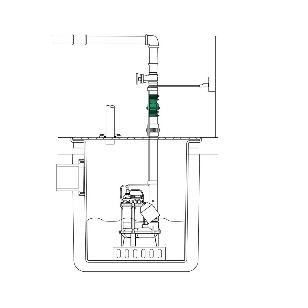 Flint & Walling Zoeller 2 in. D Slip PVC Check Valve