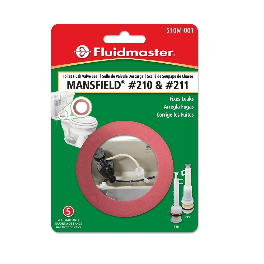 Fluidmaster 510M-001-P10 Toilet Flush Valve Seal, Silicone
