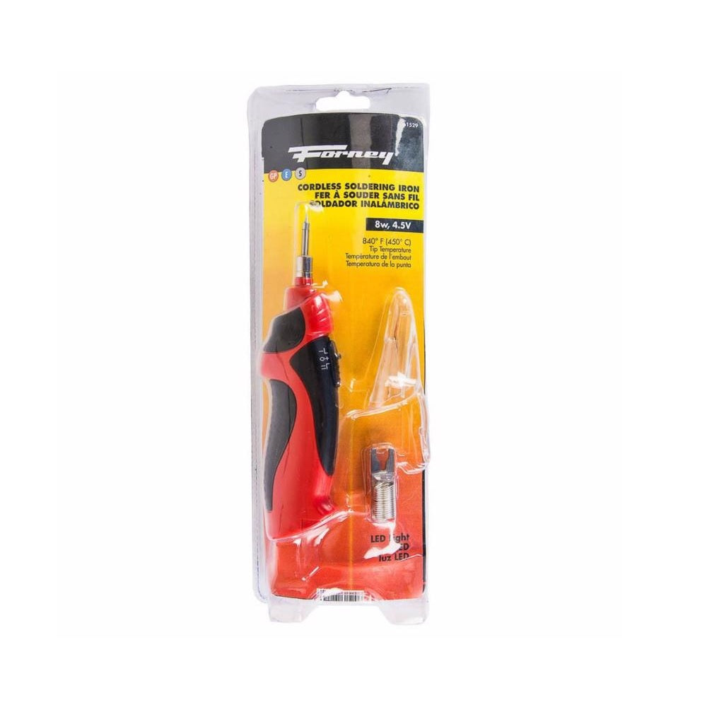 Forney 61529 Cordless Soldering Iron, 8 Watts, 4.5 Volt