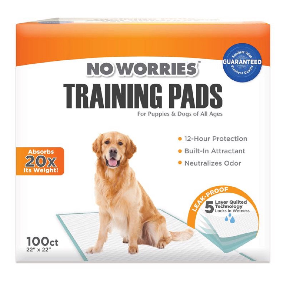 Four Paws100526841 No Worries Disposable Pet Waste Pads, Plastic, Multicolored