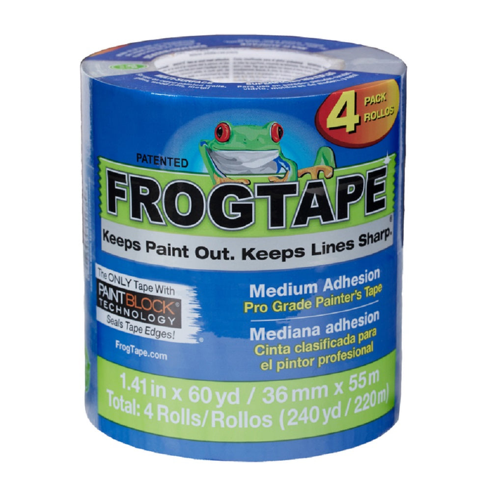 FrogTape 104956 Painter's Tape, Blue, 1.41" X 60 YD