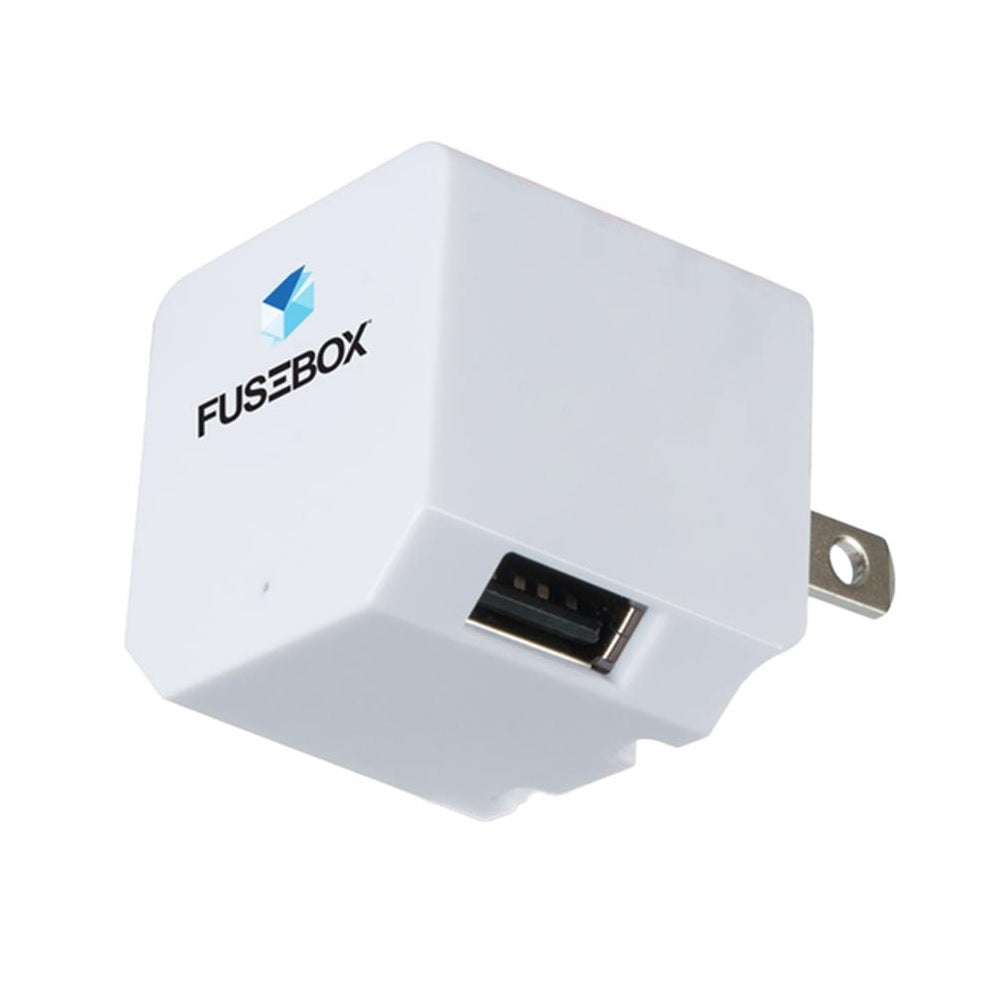 Fusebox 131 0806 FB2 NeverBlock Cell Phone Charger, 2400 MAH, White