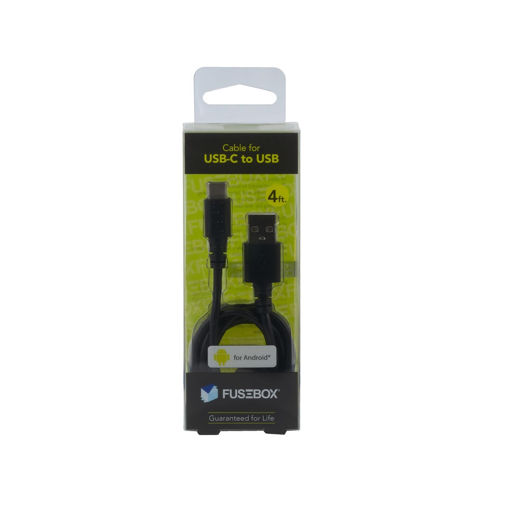 Fusebox 131 1290 FB2 USB-A to USB-C Cable, Black