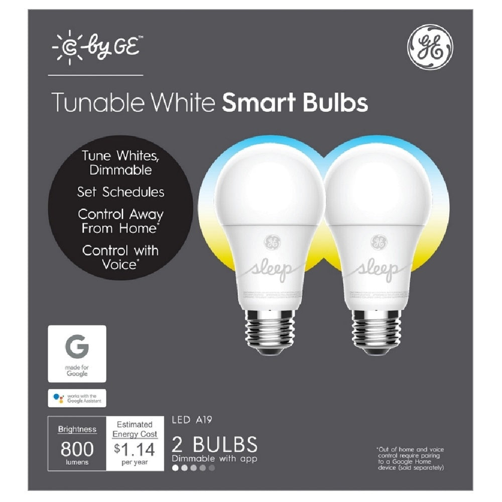 GE 93096308 A-Line A19 E26 LED Smart Bulb, Frosted