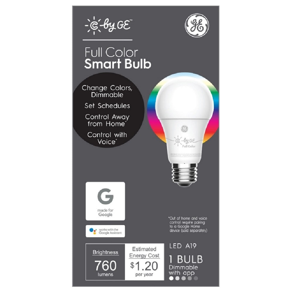 GE 93103486 A-Line A19 E26 LED Smart Bulb, Frosted