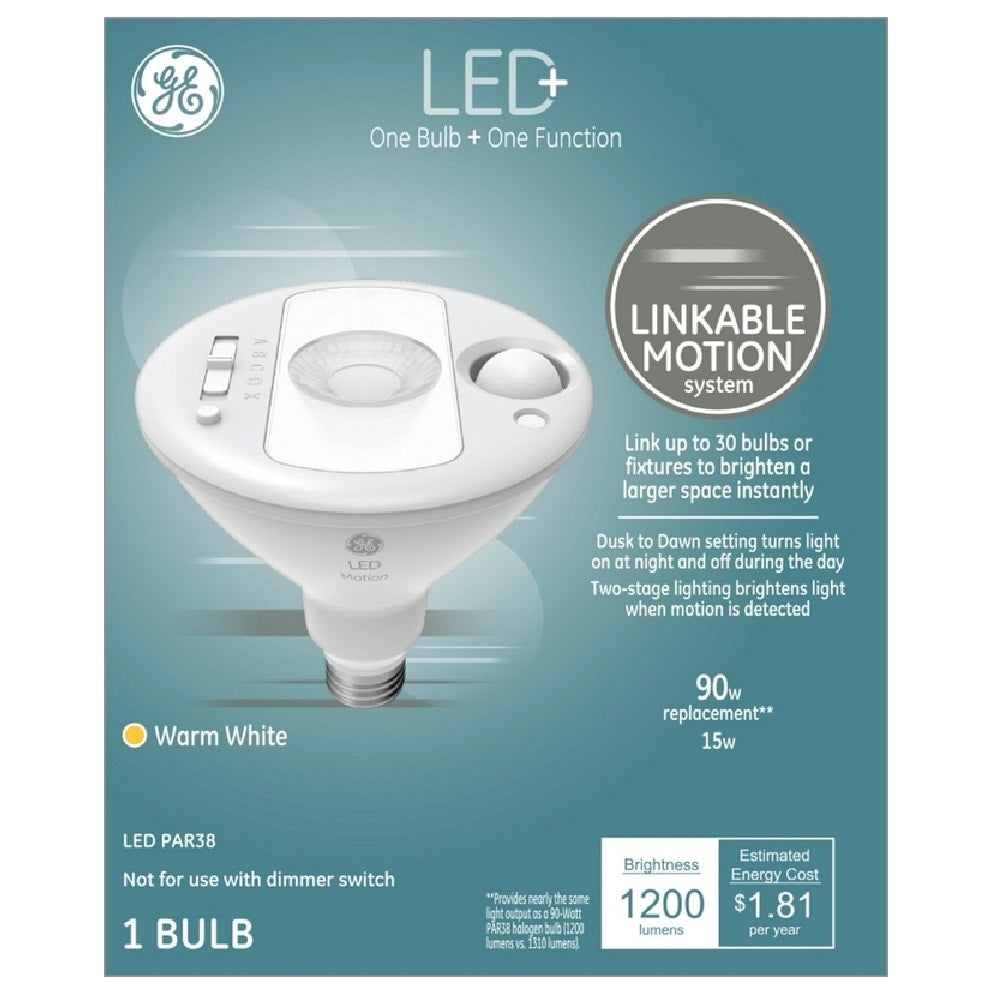 GE 93100348 Directional PAR 38 E26 LED Smart Link Bulb, Frosted