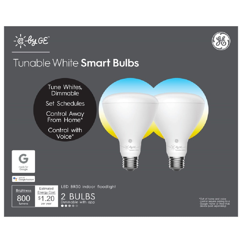 GE 93096424 Floodlight BR30 E26 LED Bulb, White