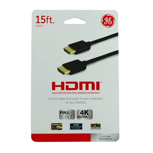 GE 33576 HDMI Cable, 15'