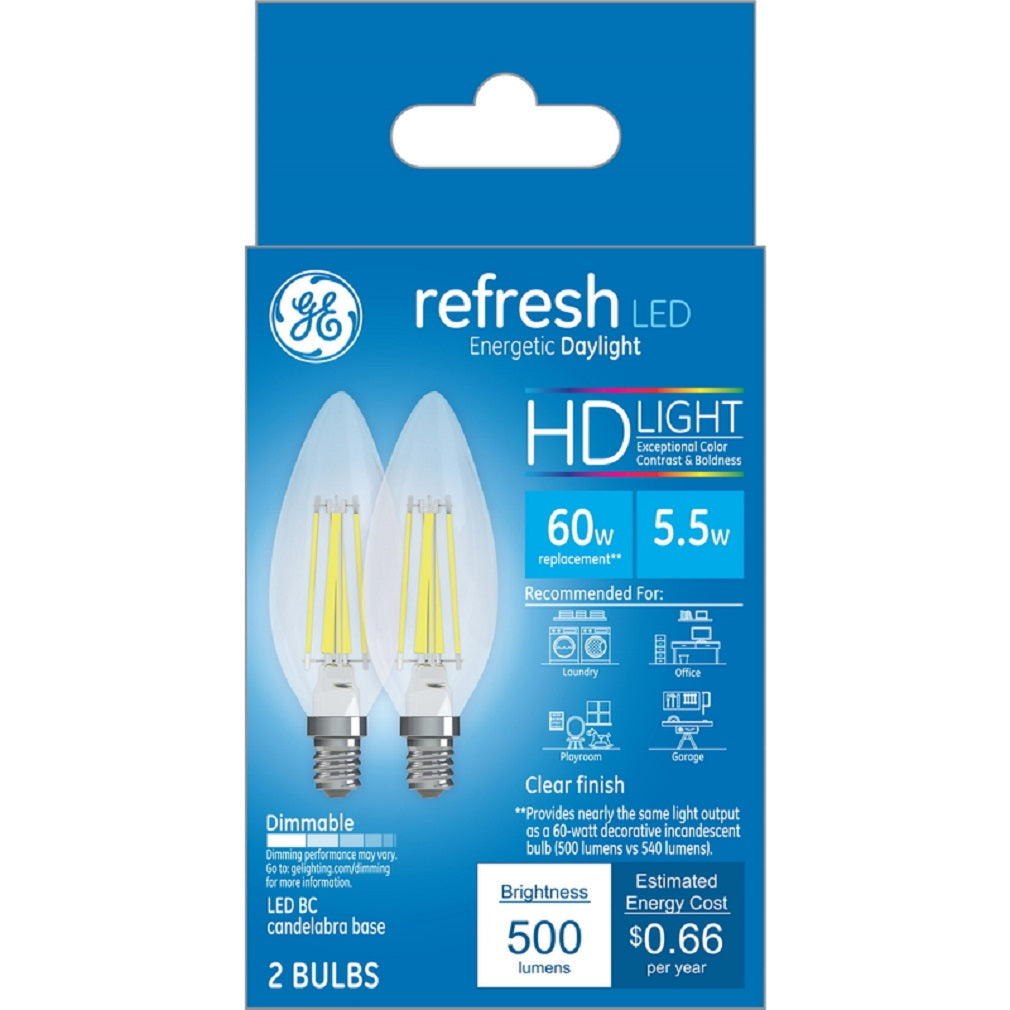 GE Lighting 31508 Refresh LED Bulb, Clear