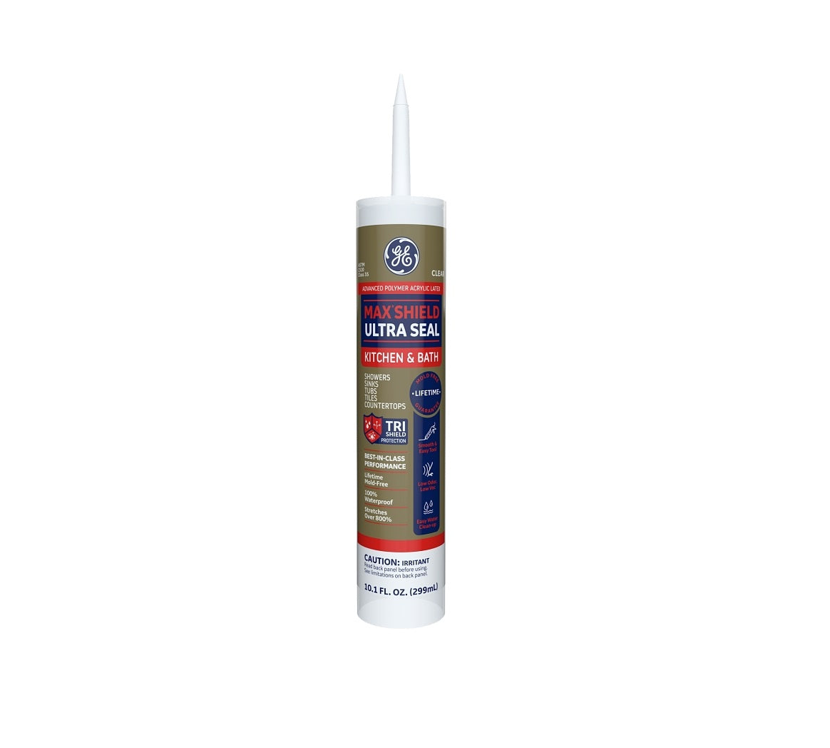 GE 2864196 MAKB410CR Max Shield Ultra-Seal Sealant, Clear, 10.1 Oz