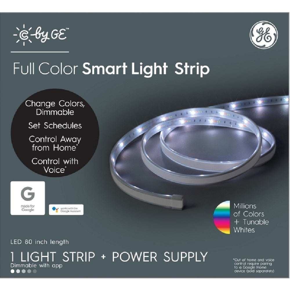 GE 93103488 Plug-In LED Smart Light Strip, Color Changing, 80 Inch