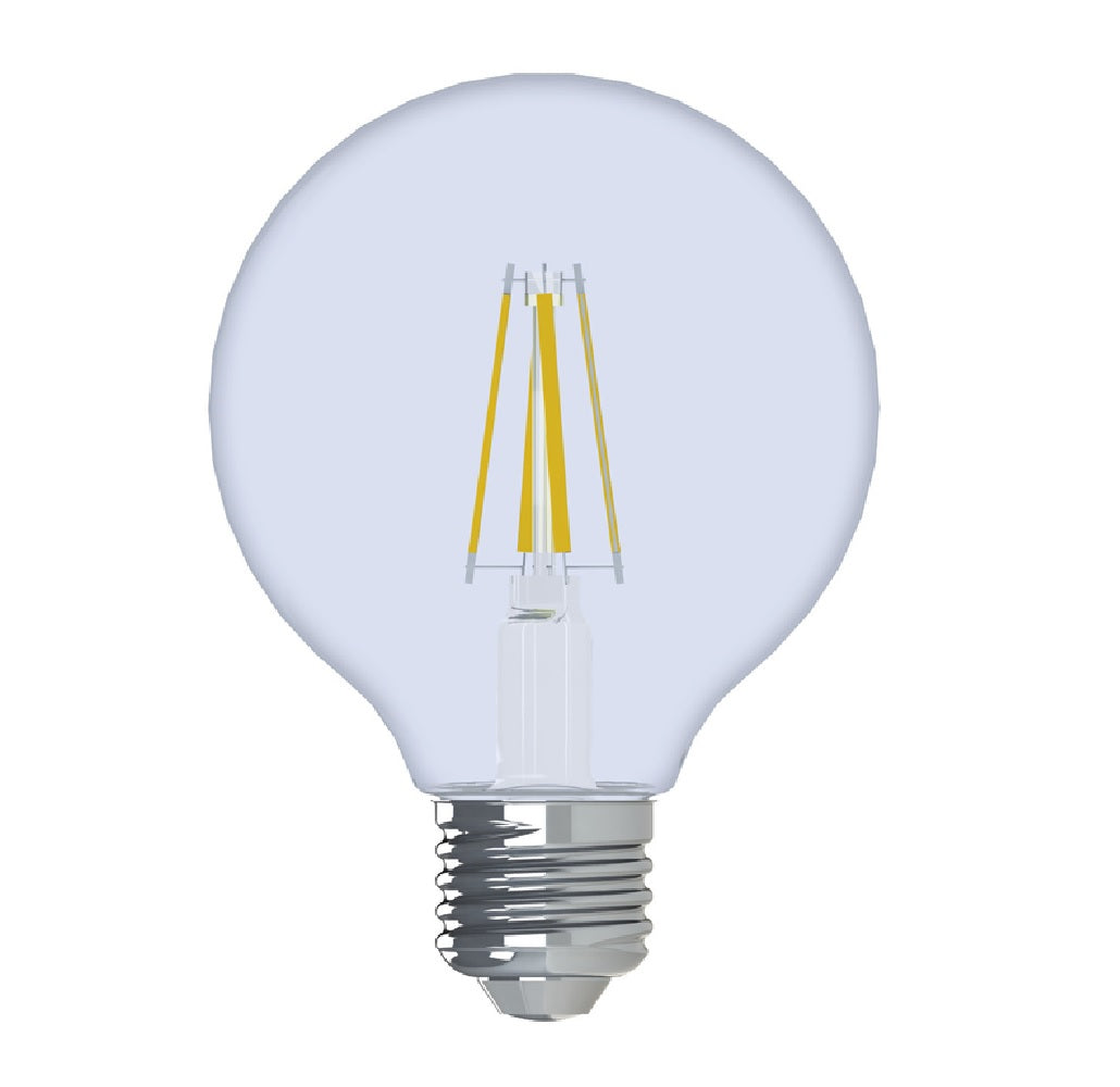 GE 31911 Reveal G25 LED Globe Bulb, Soft White, 4.5 Watts, 290 Lumens
